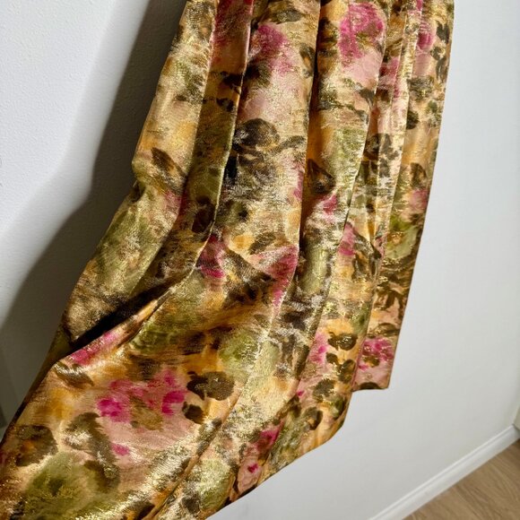 NATHALIE SLOCUM | Vintage 1950s Brocade Dress in Gold - XS - Picture 4 of 9